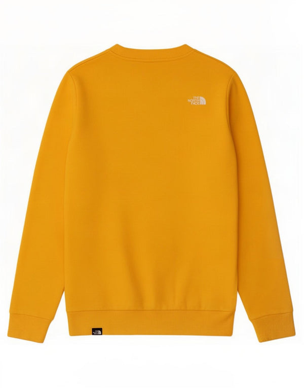 The North Face Dame Grafisk Oversized Sweatshirt Jumper UK 6 XS Gul