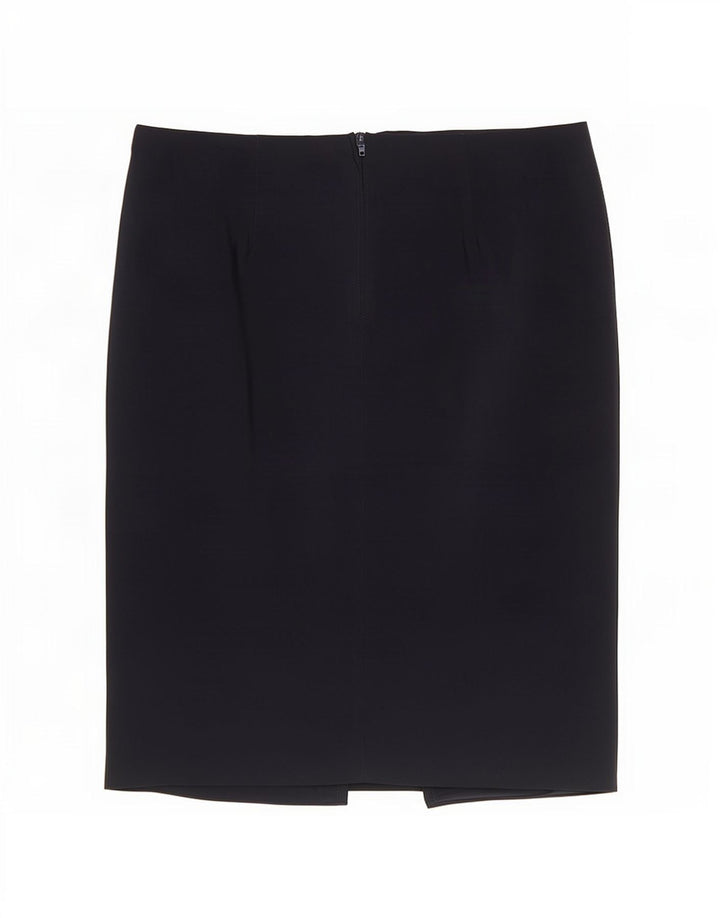 Benetton Womens Pencil Skirt IT 44 Medium W30 Marineblå polyester