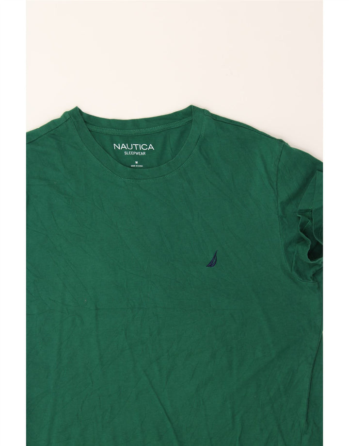 NAUTICA Womens T-Shirt Top UK 14 Medium Green Cotton Vintage Nautica and Second-Hand Nautica from Messina Hembry 