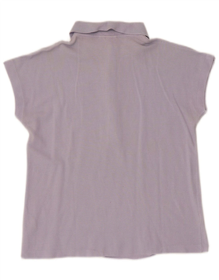 LACOSTE Dame Polo Shirt Størrelse 38 Medium Lilla Bomuld