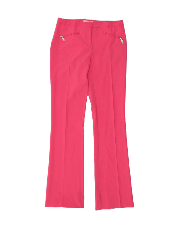 RICHMOND Womens Bootcut Casual Trousers UK 12 Medium W30 L36 Pink Vintage Richmond and Second-Hand Richmond from Messina Hembry 