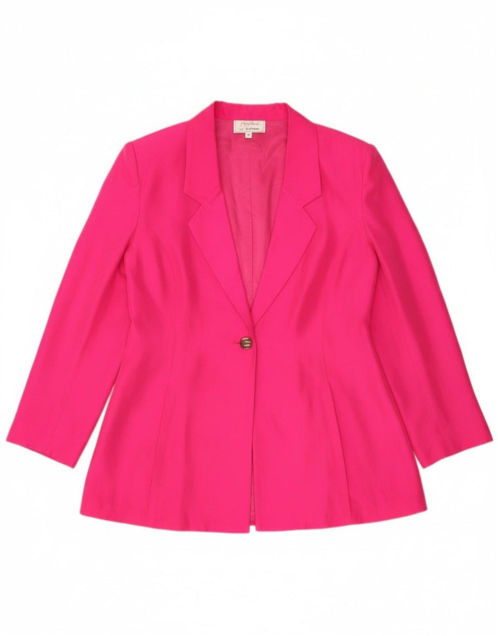 Yorn Dame 1-knap blazerjakke EU 40 Medium Pink Silke