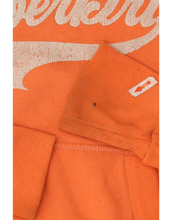 Superdry grafisk hættetrøje til kvinder UK 10 Lille orange polyester