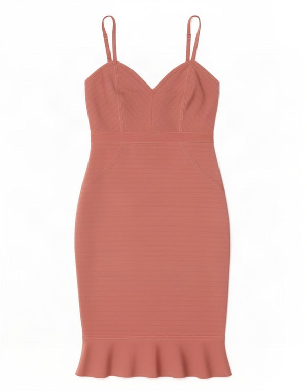 Lipsy Womens Sleeveless Bodycon Dress UK 10 Small Pink Polyester