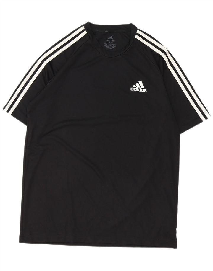 ADIDAS Mens Aeroready T-Shirt Top Medium Black Polyester