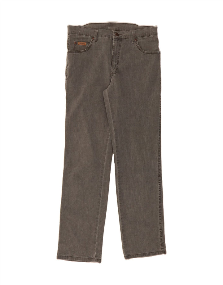 WRANGLER Mens Straight Jeans W33 L32 Grey Cotton Vintage Wrangler and Second-Hand Wrangler from Messina Hembry 