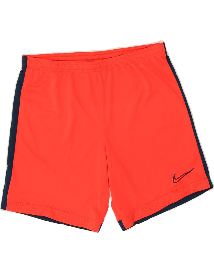 NIKE Mens Dri Fit Sport Shorts Large  Orange Colourblock Polyester Vintage Nike and Second-Hand Nike from Messina Hembry 