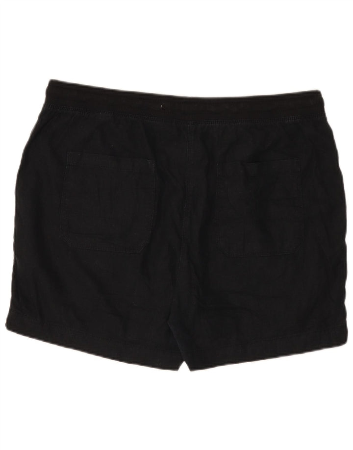 Marks & Spencer Chino Shorts til kvinder UK 16 Large W36 Black Linen