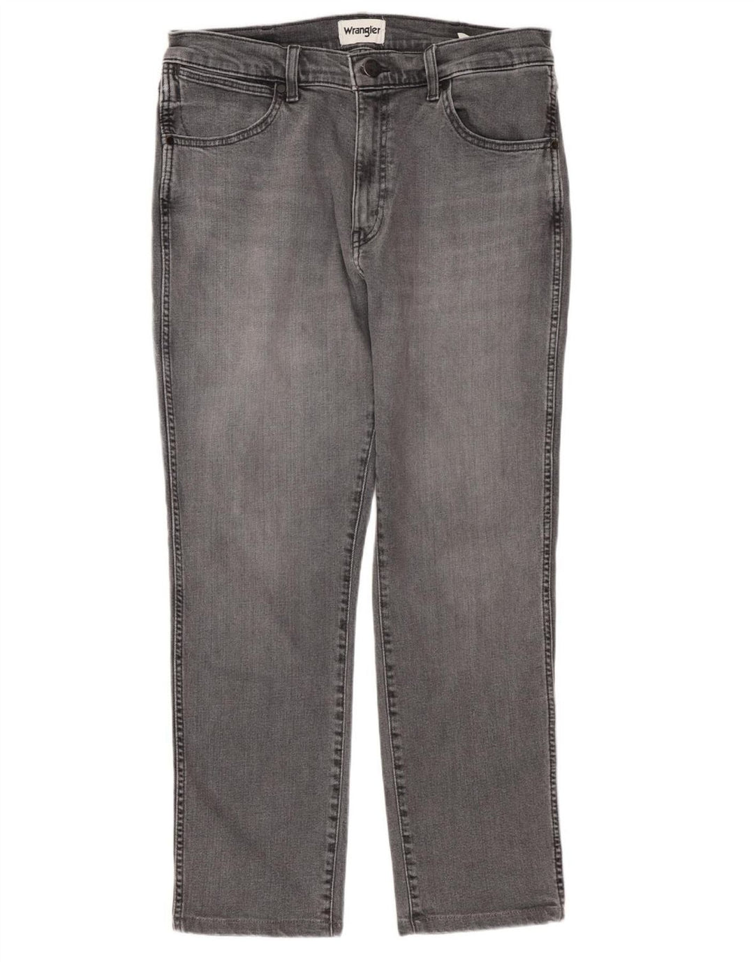 WRANGLER Herre Larston Slim Jeans W33 L27 Grå Bomuld