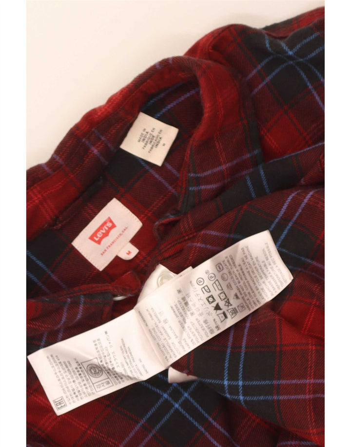 Levi's Flanelskjorte til mænd, medium rød ternet bomuld