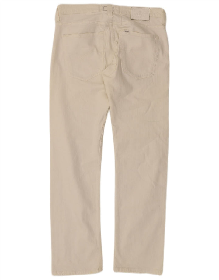 Lee Dame Powell Jeans W36 L33 Hvid Bomuld