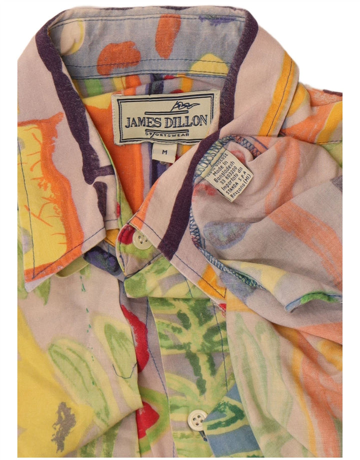 JAMES DILLON Kortærmet Herreskjorte Medium Flerfarvet Patchwork