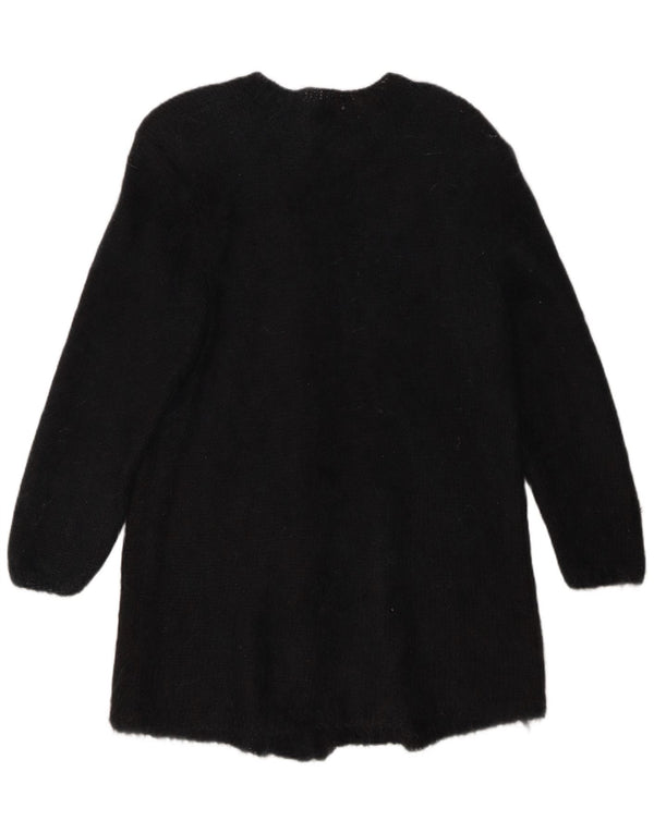 Vintage Dame Longline Cardigan Sweater UK 16 Large Black