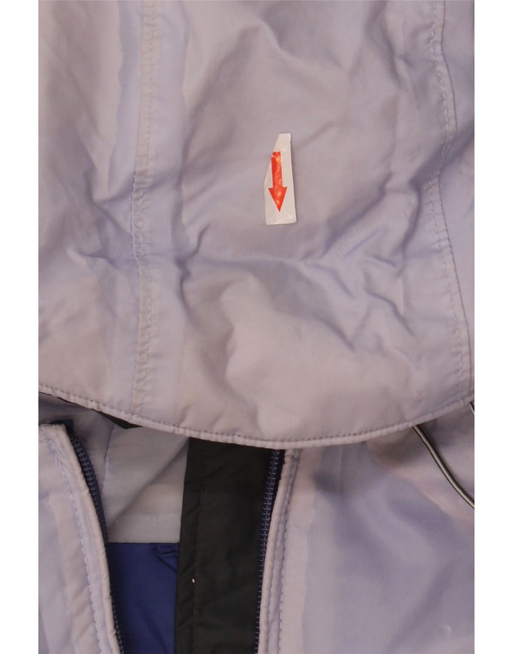 Columbia Womens Omni-Tech Regnjakke med hætte UK 14 Medium Blue Colourblock