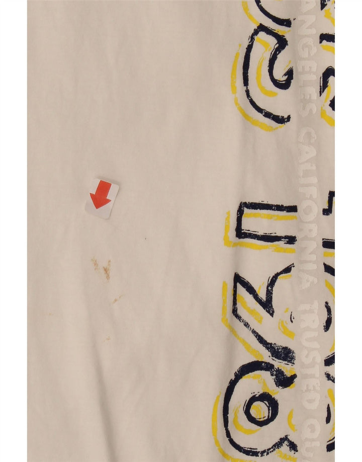 GUESS Boys Graphic T-Shirt Top 9-10 Years Off White Cotton Vintage Guess and Second-Hand Guess from Messina Hembry 