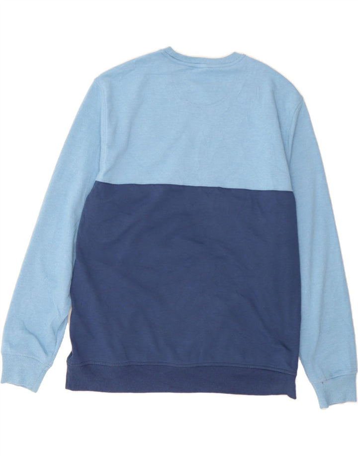 IZOD Mens Sweatshirt Jumper Large Blue Colourblock Vintage Izod and Second-Hand Izod from Messina Hembry 