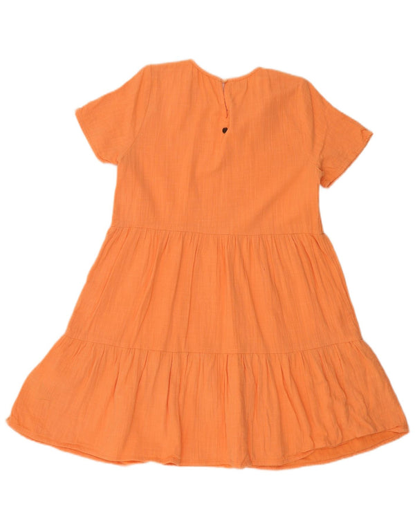 Billabong Girls Tiered Dress 13-14 år XL Orange Bomuld