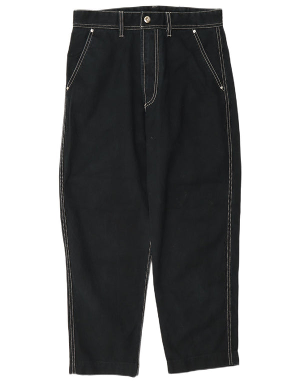 Diesel Dame tilspidsede cropped bukser W28 L25 Marineblå bomuld