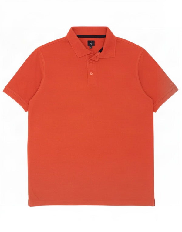 James Pringle herre poloshirt Medium orange bomuld