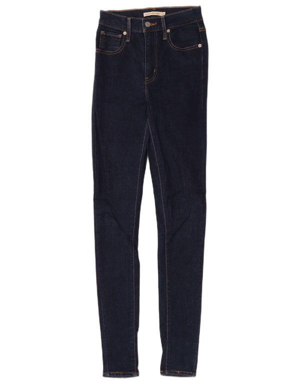 Levi's Dame Mile High Super Skinny Jeans W25 L31 Marineblå Bomuld