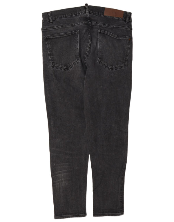 Zara Mens Slim Jeans EU 44 Large W34 L30 Grey Polyester