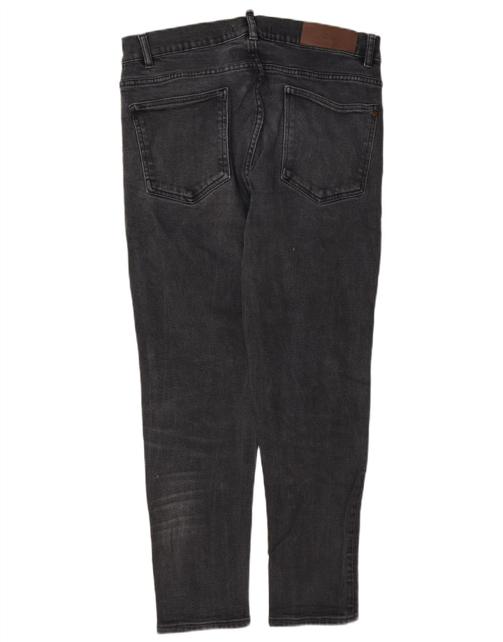 Zara Herre Slim Jeans EU 44 Large W34 L30 Grå Polyester
