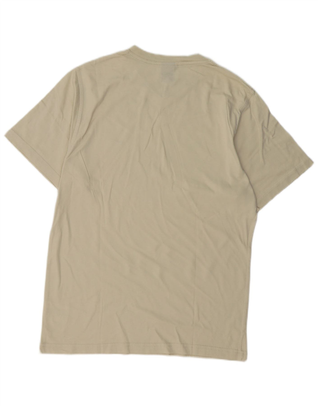 Nike Herre T-Shirt Top UK 39/41 Medium Beige Bomuld