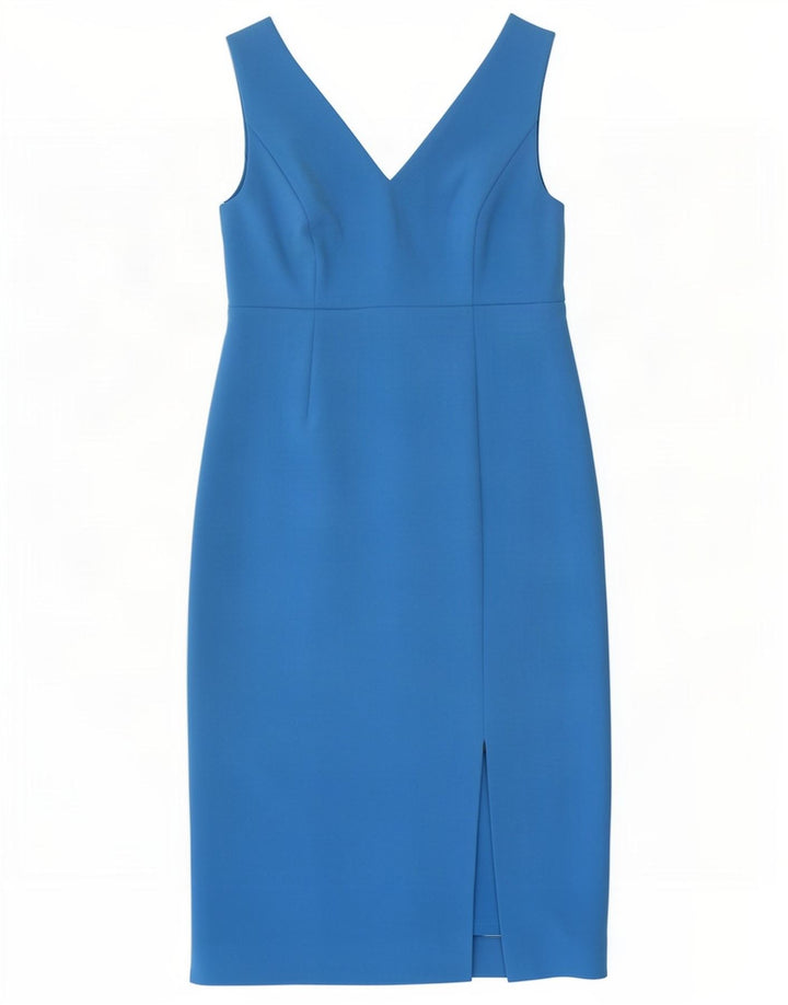 Dkny Womens Sleeveless Sheath Dress US 6 Medium Blue Polyester
