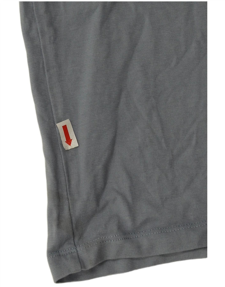 Jordan Dame Oversized grafisk T-shirt Top UK 10 Lille Grå Bomuld