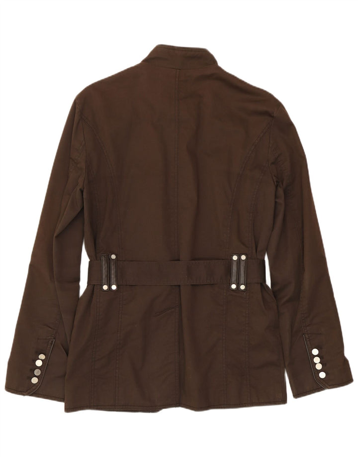 Zara Herre Military Jacket UK 38 Medium Brown Bomuld