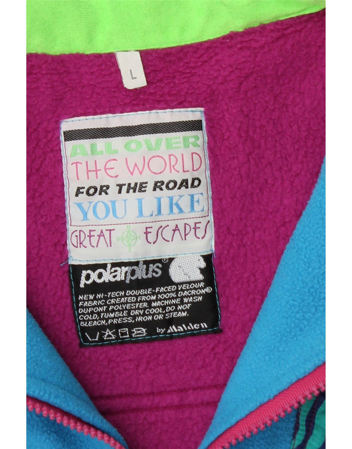 Great Escapes Herre Zip Fleece Jumper Stor Lilla Geometrisk Polyester