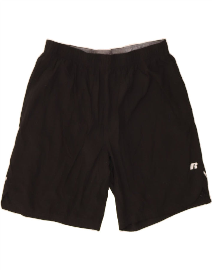 RUSSELL ATHLETIC Mens Sport Shorts Large Black Vintage Russell Athletic and Second-Hand Russell Athletic from Messina Hembry 