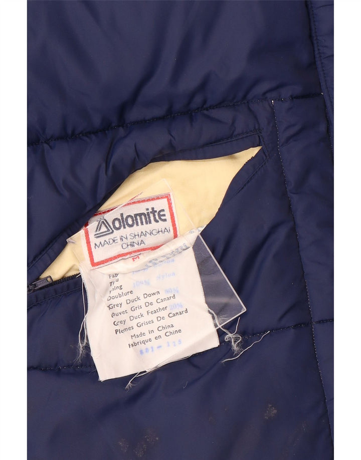 Dolomite Herre Vendbar Polstret Gilet UK 38 Medium Navy Blue Bomuld