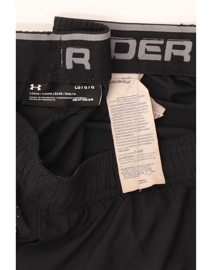 Under Armour Herre sportsshorts Large Black Colourblock Polyester