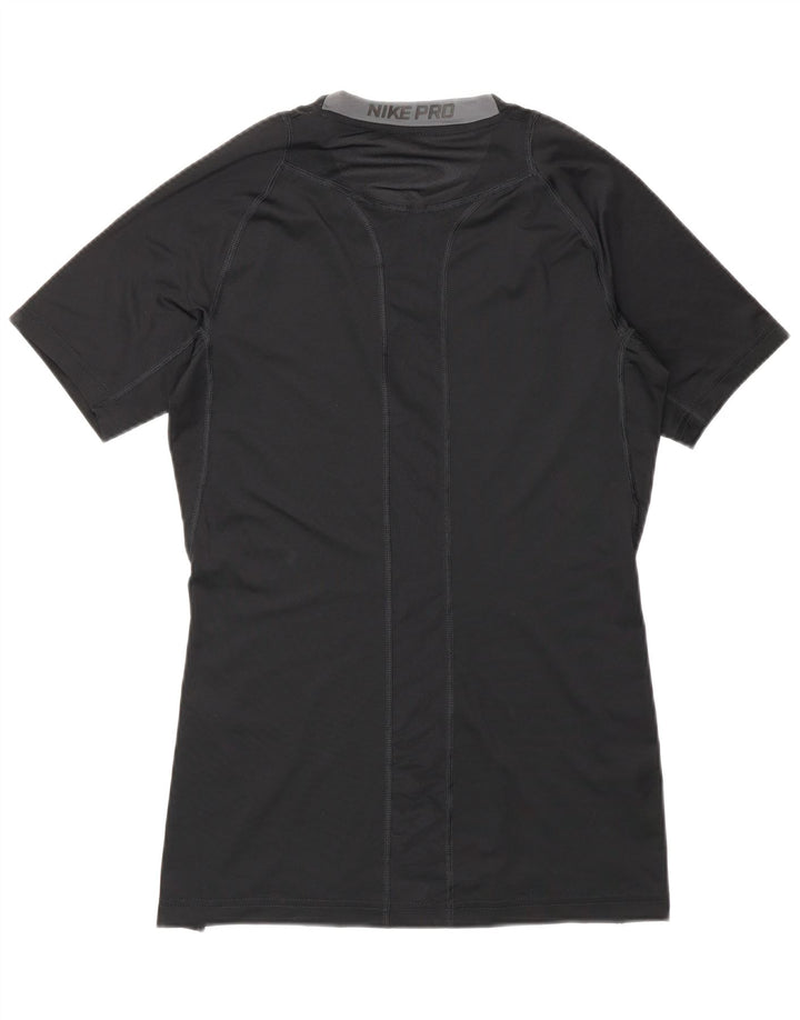 Nike Compression T-Shirt Top Medium Sort Polyester Sports