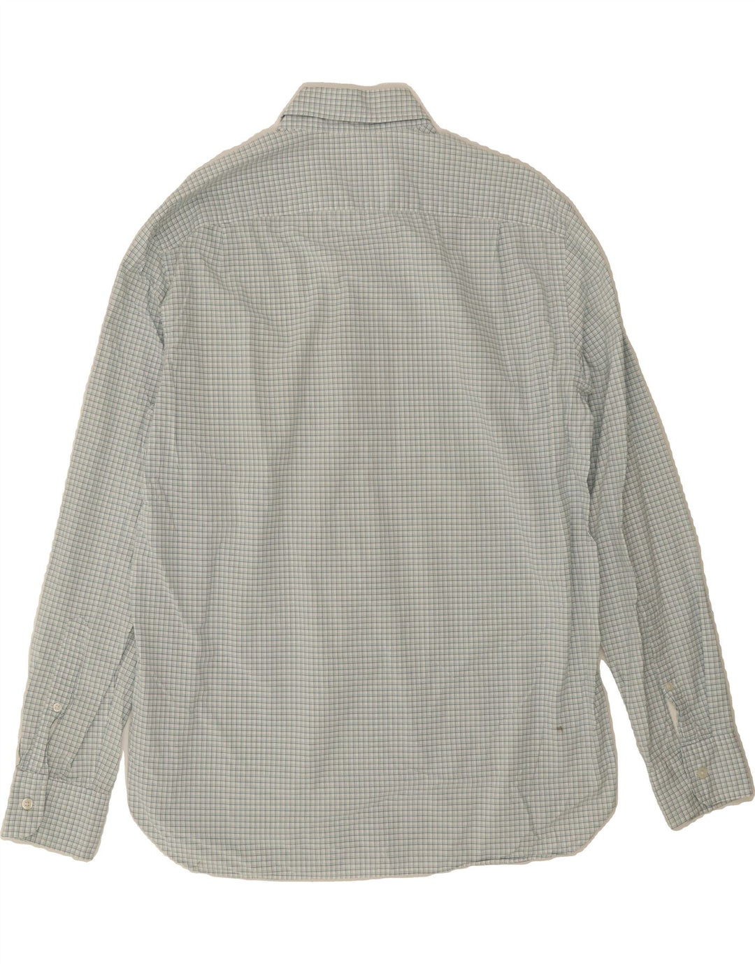 J. CREW Mens Shirt Large Blue Check Cotton Vintage J. Crew and Second-Hand J. Crew from Messina Hembry 