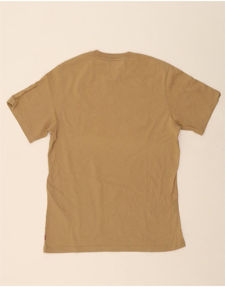 LEVI'S Mens Graphic T-Shirt Top Small Beige Cotton Vintage Levi's and Second-Hand Levi's from Messina Hembry 