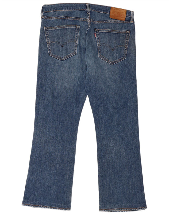 LEVI'S Herre 527 Bootcut Jeans W34 L30 Blå Bomuld