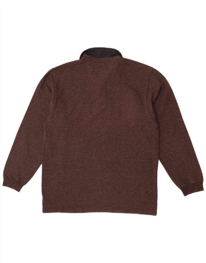 Champion Langærmet poloshirt til mænd Stor brun bomuld