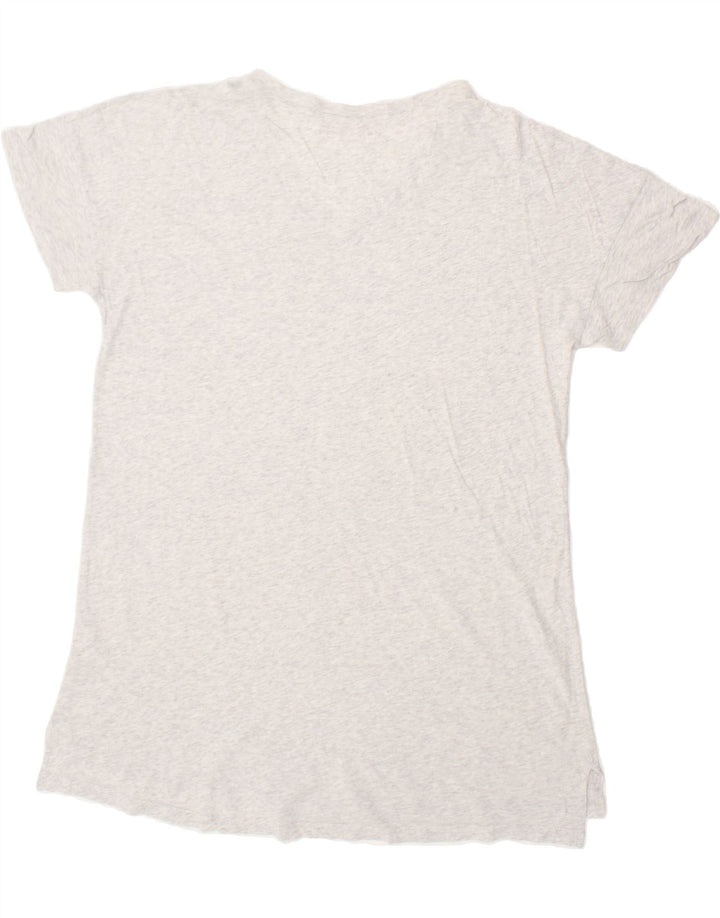BENETTON Womens Graphic T-Shirt Top UK 14 Medium White Cotton Vintage Benetton and Second-Hand Benetton from Messina Hembry 