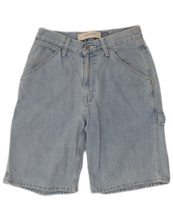 GAP Herre Carpenter Cargo Denim Shorts W28 Små blå bomuld