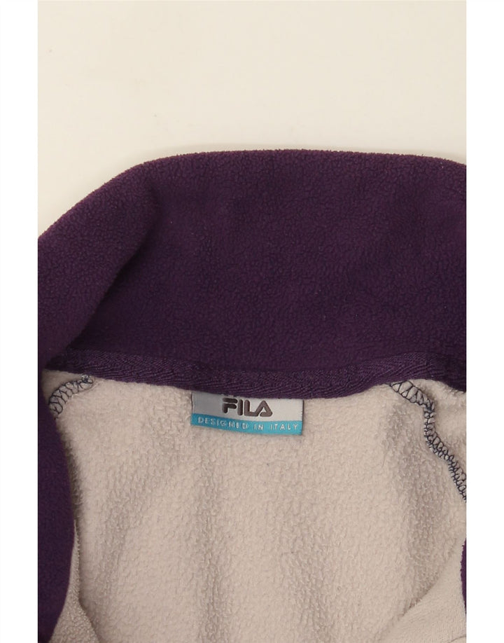 Fila Fleecejakke til mænd UK 40 Large Navy Blue Colourblock