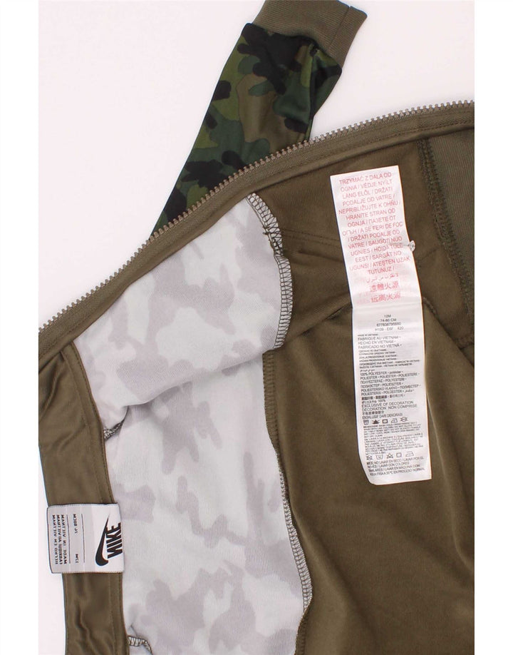 Nike Baby Boys træningsdragt topjakke 9-12 måneder Khaki Camouflage Polyester