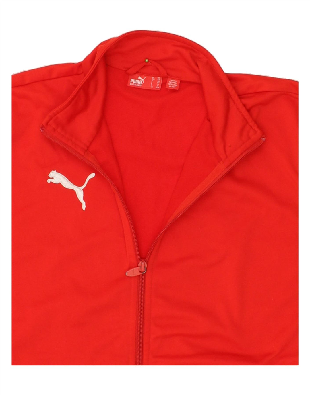 PUMA Boys Tracksuit Top Jacket 13-14 Years XL Red Colourblock Polyester Vintage Puma and Second-Hand Puma from Messina Hembry 