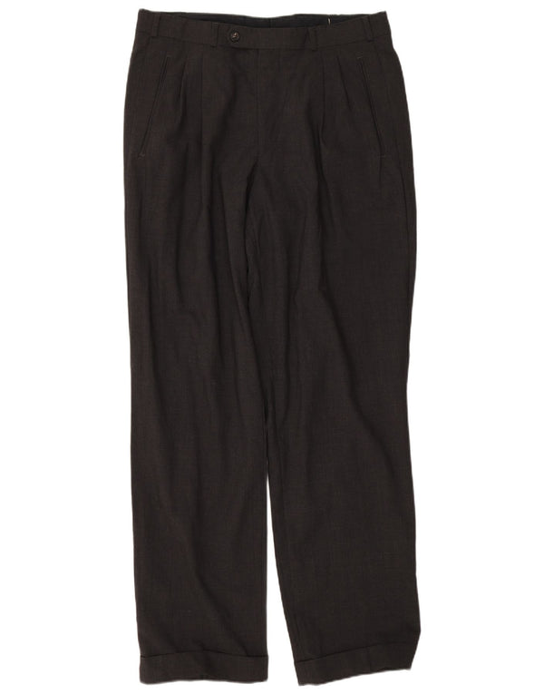 Daniel Hechter Herre Pegged Suit Bukser EU 52 XL W33 L32 Grå Uld