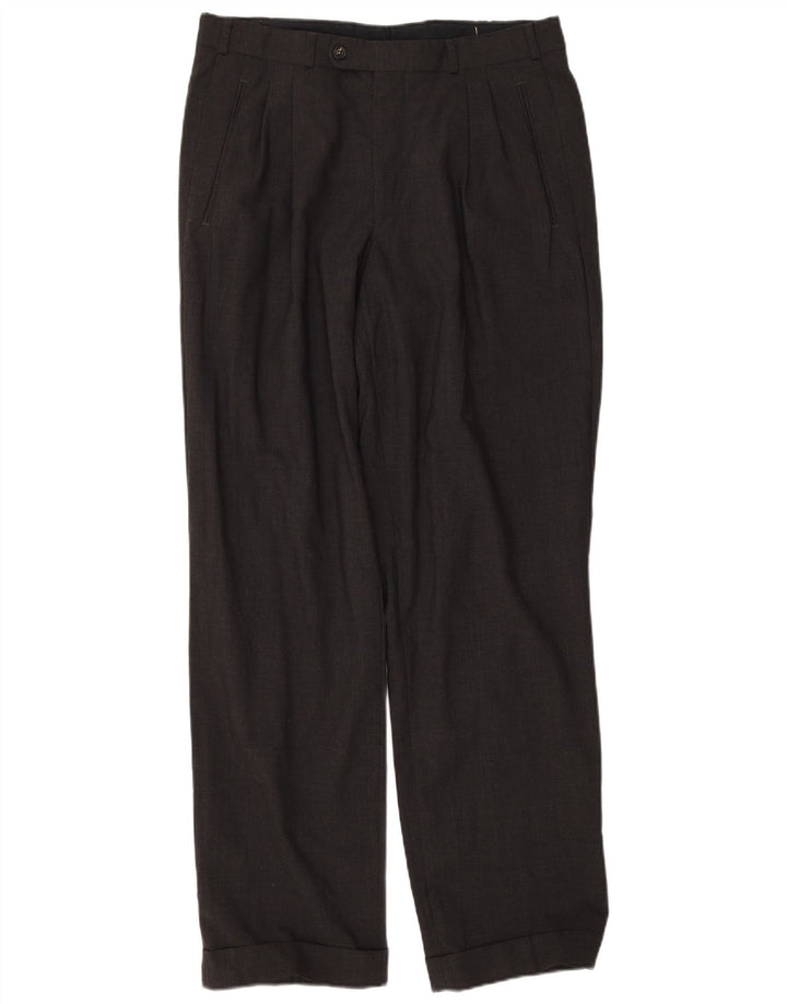 Daniel Hechter Herre Pegged Suit Bukser EU 52 XL W33 L32 Grå Uld