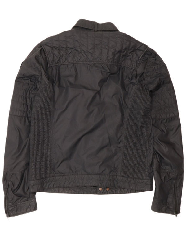 Blauer Herre Bomber Jacket UK 42 XL Sort Polyamid