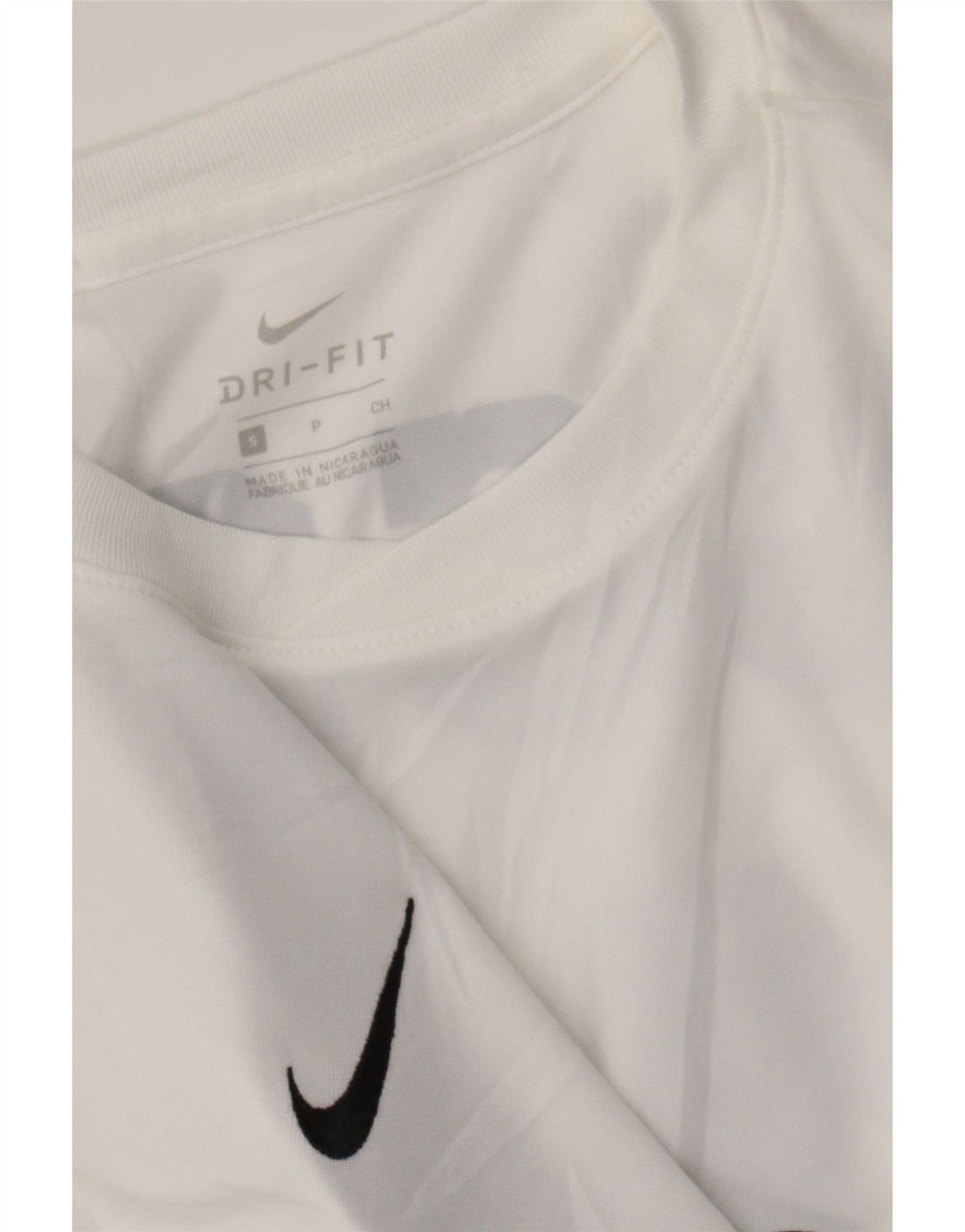 NIKE Womens Dri Fit Graphic T-Shirt Top UK 10 Small White Polyester Vintage Nike and Second-Hand Nike from Messina Hembry 