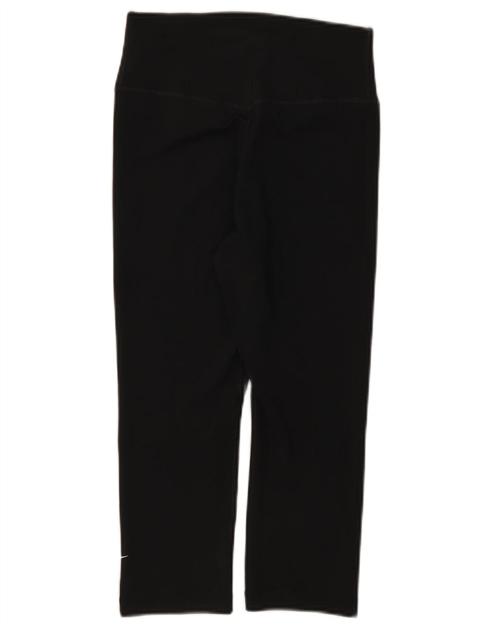 Nike Dame Capri Leggings UK 4 XS Sort Polyester