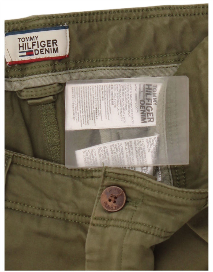 TOMMY HILFIGER Slim Chino-bukser til mænd W31 L32 Khaki Bomuld